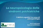 I deficit cognitivi in corso di psicopatologia · I test linguistici Test dei gettoni (De Renzi e Faglioni, 1978) Valuta la comprensione verbale Gli stimoli del test sono costituiti