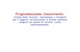 Programmazione Concorrente - concorrente.pdf · PDF file 13 Algoritmo, programma, processo • Algoritmo: Procedimento logico che deve essere eseguito per risolvere un determinato
