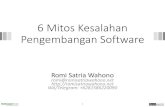 6 Mitos Kesalahan Pengembangan Softwareromisatriawahono.net/publications/2016/romi-mitossoftware-apr201… · Jepang China Singapura Thailand Malaysia Indonesia. 6 Mitos Kesalahan