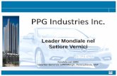 PPG Industries Inc. - Daimler · 2020-05-03 · La Partnership tra Daimler AG e PPG. PPG Industries Inc. Il Gruppo Gruppo PPG: • Fondato nel 1883 a Pittsburgh (Pennsylvania) •