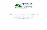 ASL Avezzano Sulmona L'Aquila CARTA DEI SERVIZI Dicembre 2011 ‐ La neuropsichiatria infantile e psicologia ... ASL Avezzano Sulmona L'Aquila CUP Aziendale – 800.862.862 - 0863499321