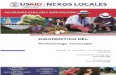 DIAGNOSTICO DELEl Diagnóstico DEL/SAN se llevó a cabo durante los meses de junio y septiembre del año 2015, en 29 Municipios del Occidente de Guatemala. El proceso incluyó varias