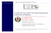 Il ruolo di ITIL nell’ ICT Governance per il Comune di Milanoarchive.forumpa.it/forumpa2007/convegni/relazioni/1288_alessandro... · ITIL: che cos’è e a che cosa può servire