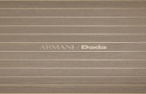 guida su cui si basa lo sviluppo della collezione Armani/Dada, · 2018-04-16 · Giorgio Armani’s vision of the home as a private, special place, sophisticated and comfortable at