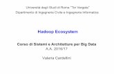 Corso di Sistemi e Architetture per Big Data · – Apache Hive: SQL-like language – Apache Drill: interactive data analysis and exploration (inspired by Google Dremel) – Presto: