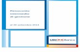 Resoconto intermedio di gestione - UBI Banca UBI... · 2019-11-21 · Resoconto intermedio di gestione al 30 settembre 2014 . Società cooperativa per azioni Sede Legale: Bergamo,
