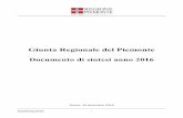 Documento di sintesi anno 2016 - Regione Piemonte · Giunta Regionale del Piemonte Documento di sintesi anno 2016 1 Torino, 29 dicembre 2016 Giunta Regionale del Piemonte Documento