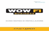 GUIDA RAPIDA DI INSTALLAZIONE - FastWeb fi business_sito.pdfMarketing, consulta la voce “guida” direttamente sul Pannello di Controllo (). È possibile effettuare la configurazione