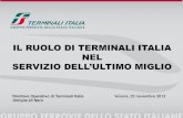 IL RUOLO DI TERMINALI ITALIA NEL - C.I.F.I Naro-Terminali Italia.pdf · Costituita per valorizzare la capacità delle linee di accesso e degli impianti merci come parte di un unico