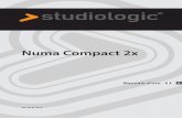 Numa Compact 2x - studiologic-music.com · le quattro manopole a circa metà corsa, per evitare possibi-li distorzioni ed ottimizzare la resa sonora. Le regolazioni si possono adattare