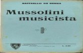 RAFFAELLO DI Musso lini musicista - RAFFAELLO DE RENSIS Musso lini 1 musicista ANNO vg tJ - , "MUHOLINIA., I IMZlOIU ~AUOtNO (~1'4ed•cl» III•Mito "' rHCi ....H. ti). MANTOVA