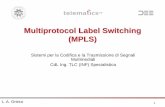 Multiprotocol Label Switching (MPLS) · Multiprotocol Label Switching (MPLS) Sistemi per la Codifica e la Trasmissione di Segnali Multimediali CdL Ing. TLC (INF) Specialistica. 2