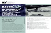 Il Lazio incontra la Basilicata - Architetti Roma · ORE 14.45 | PROGETTARE IL TERRITORIO, LA CITTÀ, IL FUTURO Considerazioni sul futuro delle province in relazione al futuro del