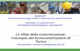 Le sfide della comunicazione: l’esempio del termovalorizzatore di Torino · “La Prevenzione tra oggi e domani” Quale Snop per quale Prevenzione BOLOGNA, 12-13 gennaio 2017 Aula