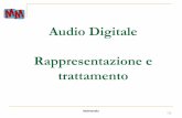 Audio Digitale Rappresentazione e - unict.itfstanco/Multimedia/FS Lez A3 - Audio... · 2014-12-19 · dove 𝑄 è uguale al numero di livelli di quantizzazione. Nel caso dell’