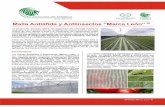 Presentación1 - APYPSA...sa artículos de plástico s.a- de c.v. Malla Antiáfida y Antiinsectos La producción agrícola, dadas las exigencias del mercado actual, ha