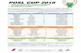 POSL CUP 2018 · 2018-05-06 · POSL CUP 2018 associazione sportiva dilettantistica e associazione promozione sociale POSL - Polisportiva Oratorio San Luigi via madonna, 29 - 20037