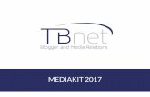 MEDIAKIT 2017 - TBnet...Ha fondato ViaggioVero.com nel 2008, uno dei primi blog di viaggio in Italia. Lavora con e per le Agenzie Viaggi, i Tour Operator e la Strutture Alberghiere
