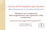 “Didattica per competenze: dalla progettazione alla valutazione delle competenze” · 2017-05-31 · Corso di Formazione per docenti (Piano Nazionale per la Formazione dei Docenti)