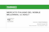 MERCATO ITALIANO DEL MOBILE MILLENNIAL vs ADULT...La ricerca avviene per lo più per categorie di prodotto e/o su siti multimarca (come negli show room multimarca) Instagram è il