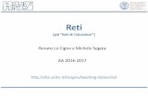 Renato Lo Cignoe Michele Segata AA 2016-2017disi.unitn.it/locigno/teaching-duties/reti/aa16-17/01_Introduction.pdf · Reti -Renato Lo Cigno -Introduzione 29 • C = N(N-1)/2 • Vantaggio: