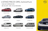 LISTINO PREZZI OPEL Autovetture - Groupe PSA ... LISTINO PREZZI OPEL Autovetture Valido dal 14 GENNAIO