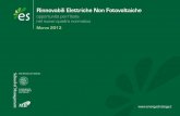 Rinnovabili Elettriche Non Fotovoltaiche · opportunità per l’Italia nel nuovo quadro normativo Marzo 2013 Rinnovabili Elettriche Non Fotovoltaiche Marzo 2013 ... sul mercato e