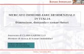 MERCATO IMMOBILIARE RESIDENZIALE IN ITALIA Dimensione, … · 2013-11-07 · MERCATO IMMOBILIARE RESIDENZIALE IN ITALIA Dimensione, domanda e scenari futuri ... PROMO 2013 Outlook