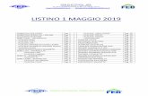 LISTINO 1 MAGGIO 2019 - koinenergia.com€¦ · 1 maggio 2019 – listino prezzi codice descrizione pz/sc euro/pz codice descrizione pz/sc euro/pz 2 14018/2m/wh pulsante unipolare