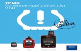 TPMS Coverage Application List V Datei/TPMS... · All copying, in part or in whole, is strictly forbidden without the prior authorisation of TEXA S.p.A. Future specifications, descriptions