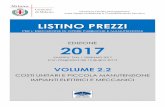 LP 2017 VOLUME 2.2 CON INTEGRAZIONI - unibs.it...Il Listino Prezzi del Comune di Milano 2017 per l’esecuzione di Lavori Pubblici e Manutenzione, approvato con Determinazione Dirigenziale