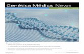 Genética Médica News - Genotipia · En este número: Genética Médica News • Importancia del contexto genómico en la utilización de mutaciones somáticas para guiar el tratamiento