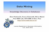 Data Mining - unipi.itdidawiki.cli.di.unipi.it/lib/exe/fetch.php/dm/dm_intro-2011.pdf · Data Mining x MAINS - Seminar 1 Giannotti & Pedreschi 8 Data warehousing and data mining :