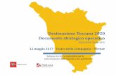Destinazione Toscana 2020 Documento ... - Toscana Promozione · Toscana Promozione Turistica cui hanno partecipato numerosi operatori in rappresentanza delle istituzioni ... la struttura