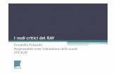 Poliandri - I nodi critici del RAV › wp-content › ... › 07 › ...RAV.pdf · Presentazione Obiettivo della presentazione: evidenziare alcuni ... • Scopo dell’analisi qualitativa