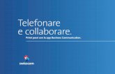Telefonare e collaborare. - Swisscom · Approfittate di tutti i vantaggi di una moderna telefonia di rete fissa basata su IP. Vi presentate sempre con il vostro numero di rete fissa