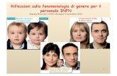 Riflessioni sulla fenomenologia di genere per il personale INFN · 2013-12-04 · Media (2004-2008) DR 4.7 PR 3.9 Ric 4.6 Indice di disparità per i nuovi ingressi dal 2004 al 2008