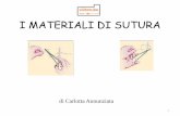 I materiali di sutura · Non riassorbibili: formazione di una capsula connettivale di rivestimento che li isola dai tessuti circostanti:-fili naturali (Seta, Lino e Cotone) - fili