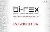 IL SERVIZIO LOCATION...BI-REX è uno degli 8 Competence Center nazionali istituiti dal Ministero dello Sviluppo Economico nel quadro del piano governativo Industria 4.0. Il nostro