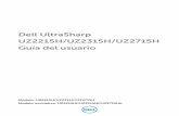 Dell UZ2315H Guía del usuario...• Relación de contraste mega dinámico (8.000.000:1). • UZ2215H/UZ2715H: Capacidad de inclinación. • UZ2315H: Funciones de ajuste de inclinación,