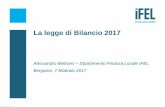 La legge di Bilancio 2017 - index,follo Ifel Bergamo.pdf · uno sguardo al 2016 per inquadrare il 2017 4 2. superamento patto e revisione del pareggio di bilancio (l.243) 4. minore