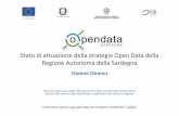 Stato di attuazione della strategia Open Data della ...eventipa.formez.it/sites/default/files/allegati_eventi/presentazione_ginesu_20170303.pdfRegione Autonoma della Sardegna Giaime