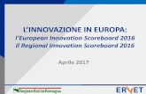L’INNOVAZIONE IN EUROPA - Ervet · 2017-06-06 · Innovazione nei Paesi Europei 3 A livello globale l'UE continua ad essere meno innovativa della Corea del Sud, degli Stati Uniti