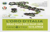 PREMIOÊ2019 DELÊMEDITERRANEO L’ORO D’ITALIA … · 1 GRAN GALÀ DELL’OLIO 2019 L’ORO D’ITALIA FANOèXTRA 13/14 APRILE o cen tro sto rico di Fano PU ® Evento parallelo: