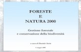 Facoltà di Pianificazione del Territorio - Foreste e Natura 2000 · 2008-05-04 · Classi omogenee di siti 1. Ambienti alpini e prealpini 2. Sistemi collinari e versanti prospicienti