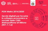 PON Metro 2014/2020 Servizi digitali per favorire lo sviluppo economico e … · 2019-08-24 · Incontro con Zone Omogenee Magentino e Abbiatense 24 Gennaio 2018 Incontro per presentare