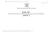DUP - In primo piano | Provincia di Savona · 2018-04-23 · Documento Unico di Programmazione DUP 2017 1 Allegato "DUP" Provincia di Savona DUP Documento Unico di Programmazione