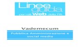 Pubblica Amministrazione e social media · Vademecum “Pubblica Amministrazione e social media” Introduzione 4 2 Francesco Pavan, Social media nella Pubblica Amministrazione, 2010.