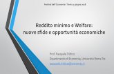 Reddito minimo e Welfare: nuove sfide e opportunità economichehost.uniroma3.it/centri/jeanmonnet/pdf/Tridico Trento 3 giugno 18.pdf · Reddito minimo e Welfare: nuove sfide e opportunità