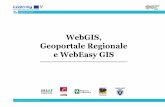 WebGIS, Geoportale Regionale e WebEasy GIS · Sistema di riferimento: WGS84, Coordinate Geografiche - webGIS dell'AdB Puglia (perimetri aggiornati il 23-09- 2014) e=sLink O AiutQ